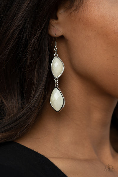 The Oracle Has Spoken - White Earrings