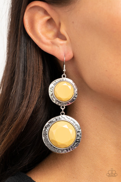 Thrift Shop Stop - Yellow Earrings