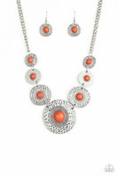 Tiger Trap Orange Necklace