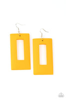 Totally Framed - Yellow Earrings