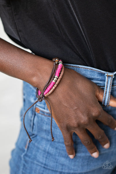 Totally Tiki - Pink Bracelet