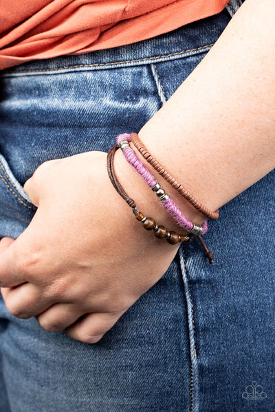 Totally Tiki - Purple Bracelet