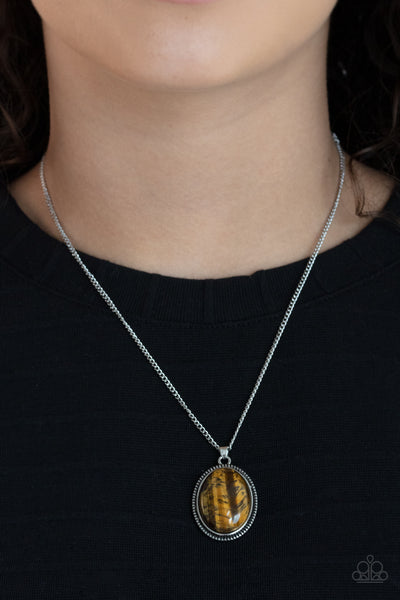 Tranquil Talisman - Brown Necklace