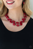 Two-Story Stunner - Red Necklace