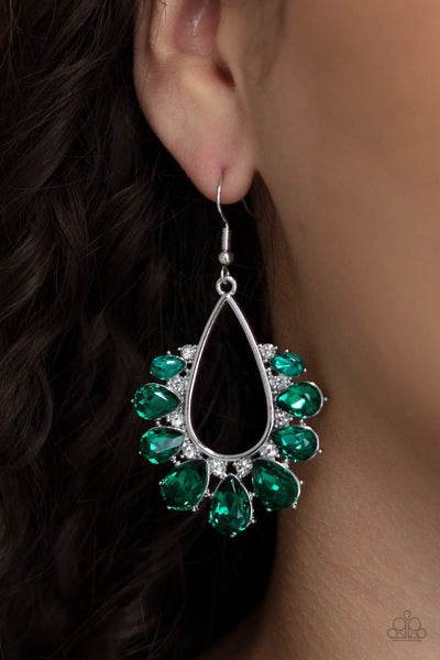 Two Can Play That Game - Green Earrings
