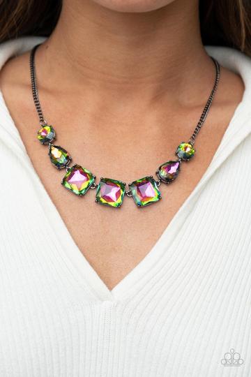 Unfiltered Confidence Multi Gunmetal Necklace