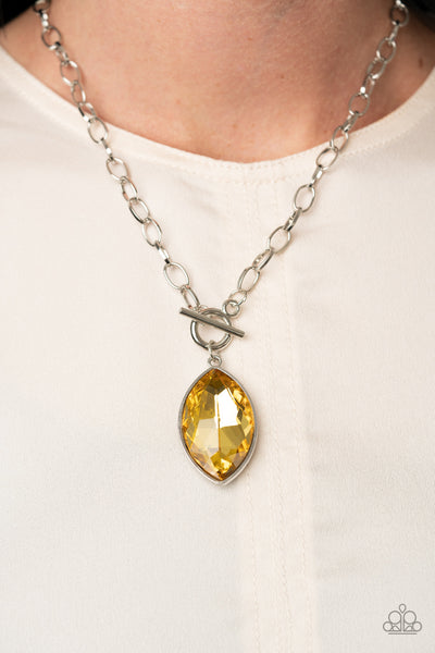 Unlimited Sparkle - Yellow Necklace