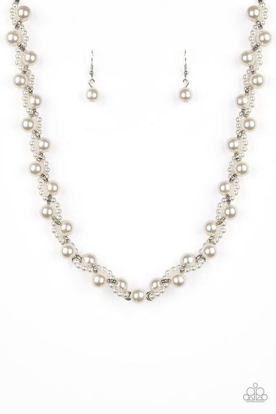 Uptown Opulence White Pearl Necklace