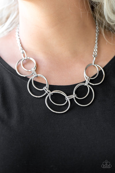 Urban Orbit - Silver Necklace