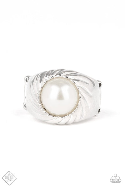 Wall Street Whimsical- White Pearl Ring