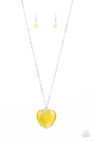 Warmhearted Glow - Yellow Necklace