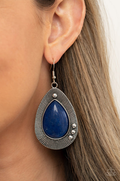 Western Fantasy - Blue Earrings