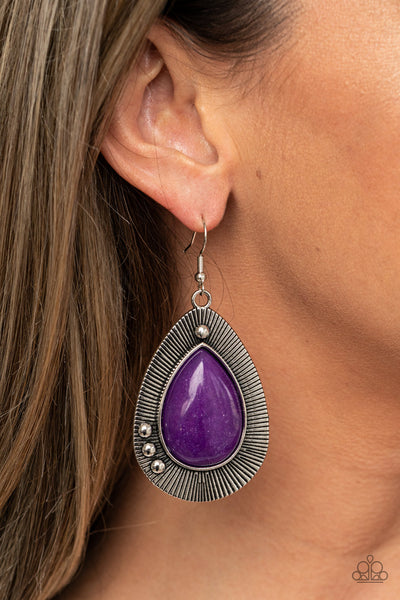 Western Fantasy - Purple Earring