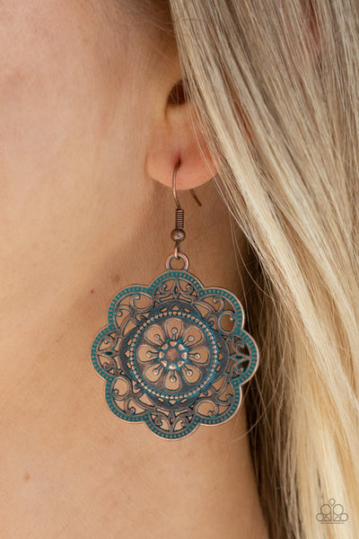 Western Mandalas - Copper Earrings
