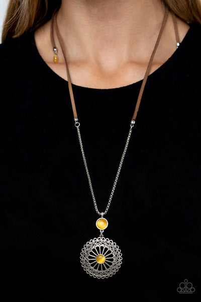 Where No MANDALA Has Gone Before - Yellow Necklace