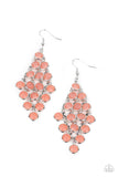With All DEW Respect - Orange Earrings