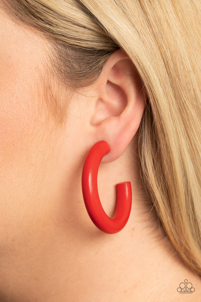 Woodsy Wonder - Red Earrings