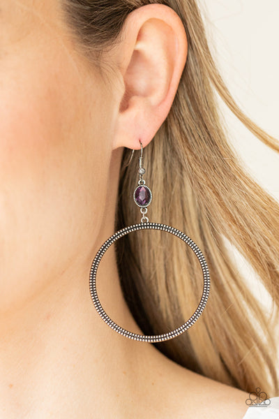 Work That Circuit - Purple Earrings