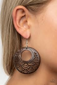 Tropical Canopy Brown Earring