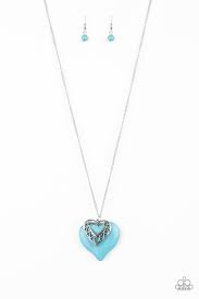 Southern Heart Blue Necklace