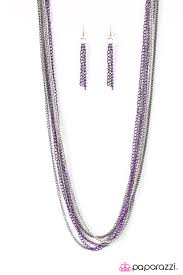 Colorful Calamity - Purple Necklace