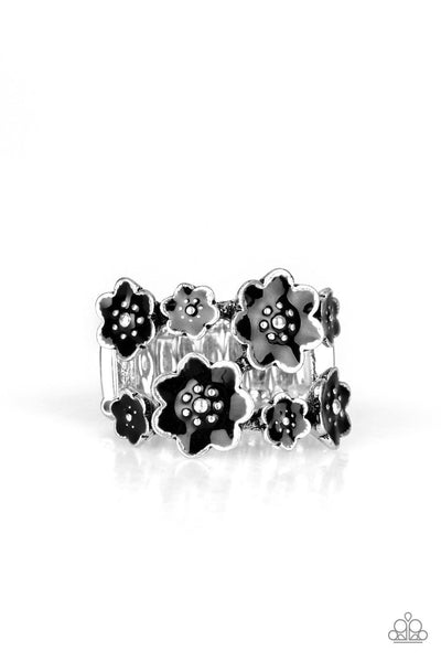 Floral Crowns Black Ring