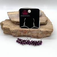 Things Are Looking UPSCALE - Purple Earrings