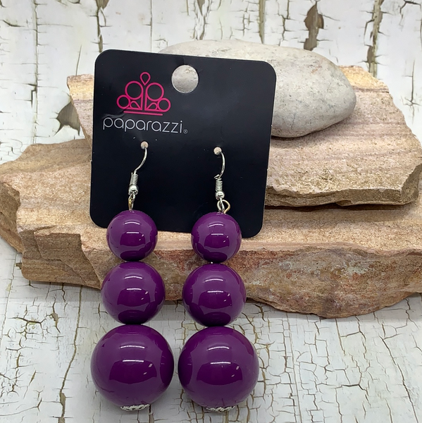 Material World Purple Earring