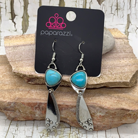 Going-Green Goddess - Blue Earrings