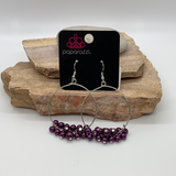 Things Are Looking UPSCALE - Purple Earrings