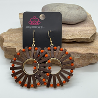 Solar Flare - Orange Earrings