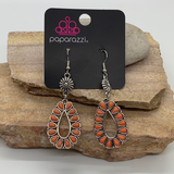 Stone Orchard - Orange Earring