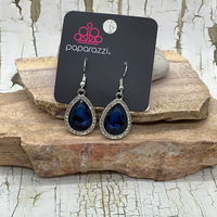 Dripping With Drama - Blue Earrings