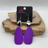 Vivaciously Vogue - Purple Earrings