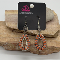 Stone Orchard - Orange Earring