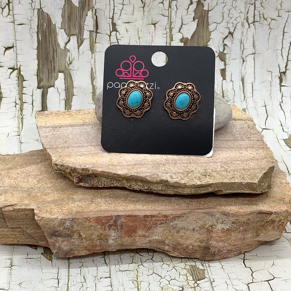 Springtime Deserts - Copper Post Earring