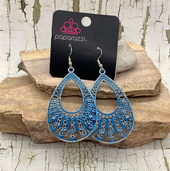 Flamingo Flamenco Blue Earring