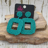 Beaded Bella - Blue Earrings