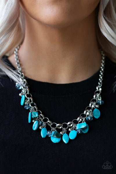 I want to Sea the World Blue Necklace
