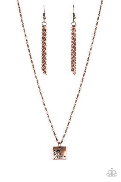 Own Your Journey Copper Necklace